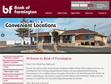 Tablet Screenshot of bankoffarmington.com